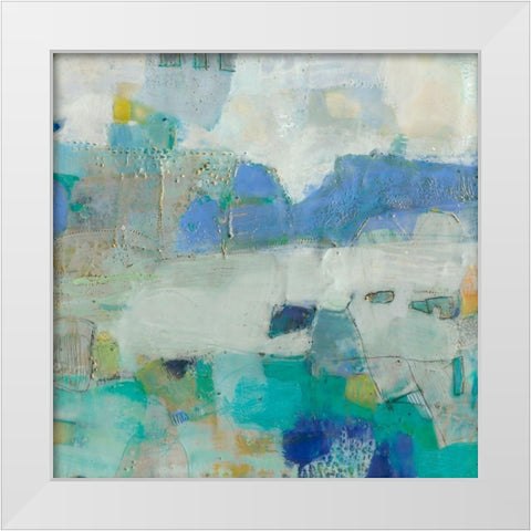 Brontide III White Modern Wood Framed Art Print by Jachimiec, Sue