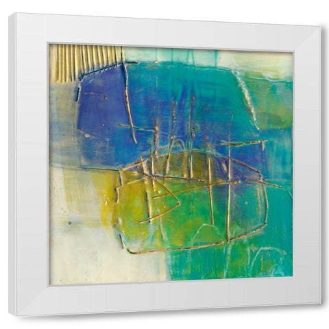 Perched I White Modern Wood Framed Art Print by Jachimiec, Sue