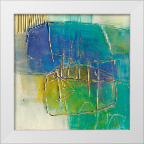 Perched I White Modern Wood Framed Art Print by Jachimiec, Sue