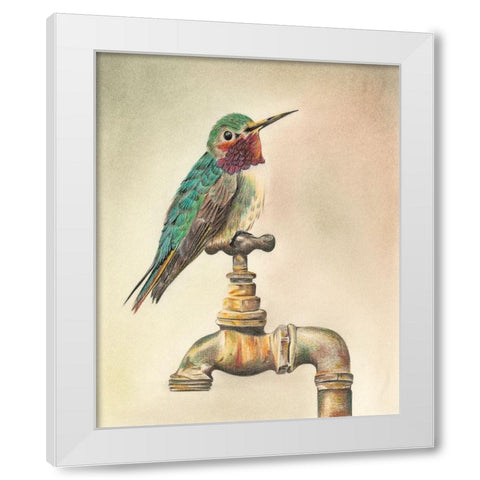 Glory Bird I White Modern Wood Framed Art Print by Liama, Lily