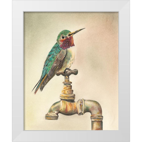 Glory Bird I White Modern Wood Framed Art Print by Liama, Lily