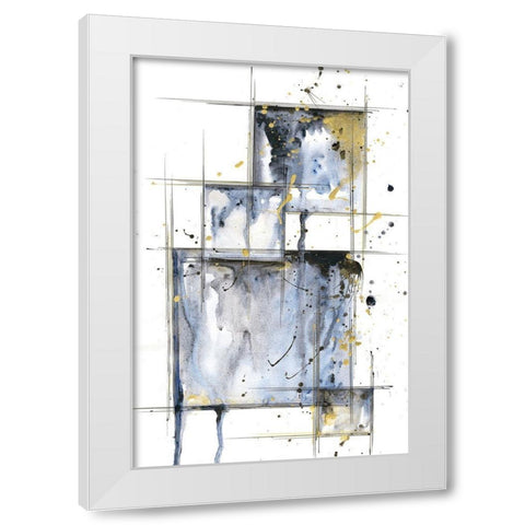 Pioneer II White Modern Wood Framed Art Print by Llama, Lily
