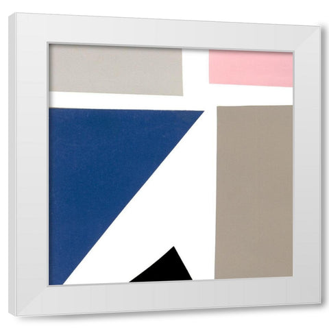 Color Blocks I White Modern Wood Framed Art Print by Ludwig, Alicia