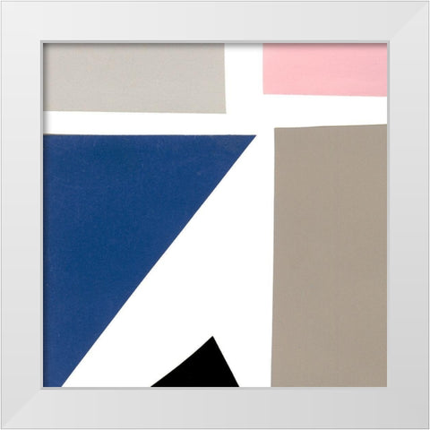 Color Blocks I White Modern Wood Framed Art Print by Ludwig, Alicia