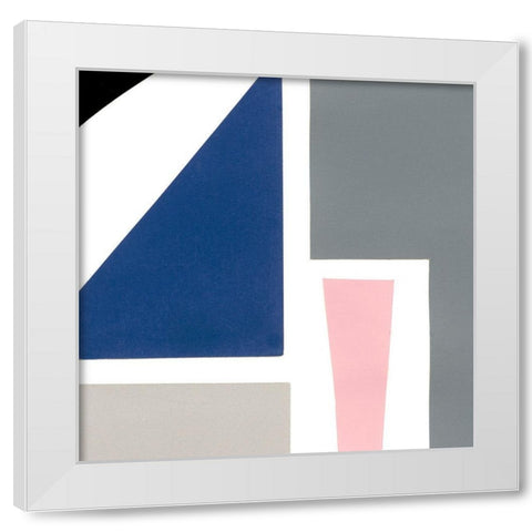 Color Blocks II White Modern Wood Framed Art Print by Ludwig, Alicia