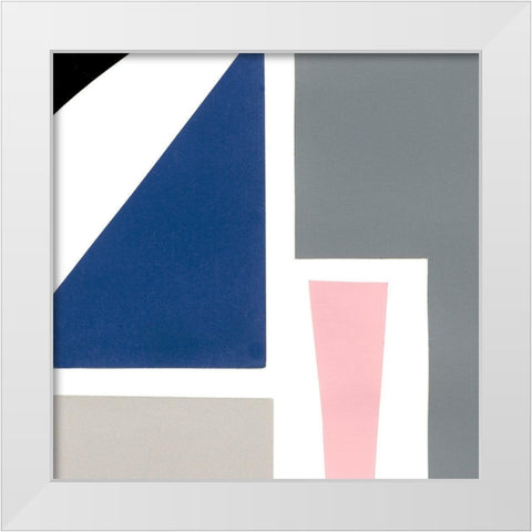Color Blocks II White Modern Wood Framed Art Print by Ludwig, Alicia