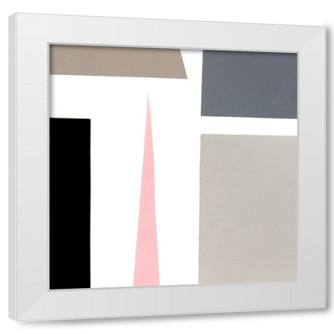 Color Blocks IV White Modern Wood Framed Art Print by Ludwig, Alicia