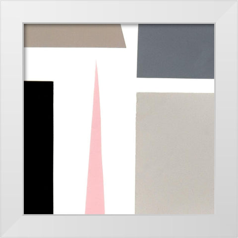 Color Blocks IV White Modern Wood Framed Art Print by Ludwig, Alicia