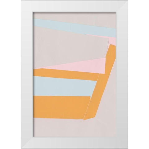 Soft Blocks I White Modern Wood Framed Art Print by Ludwig, Alicia