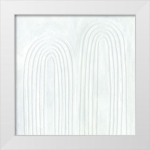 Dos Arcoiris II White Modern Wood Framed Art Print by Scarvey, Emma