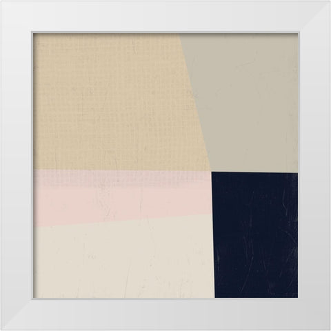 Color Plain II White Modern Wood Framed Art Print by Vess, June Erica