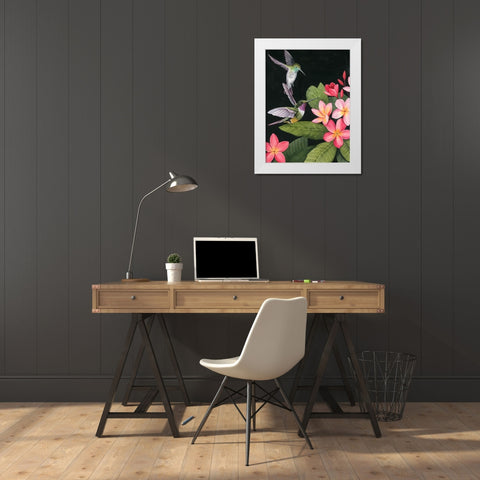 In the Plumeria I White Modern Wood Framed Art Print by Popp, Grace