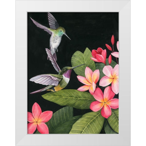 In the Plumeria I White Modern Wood Framed Art Print by Popp, Grace