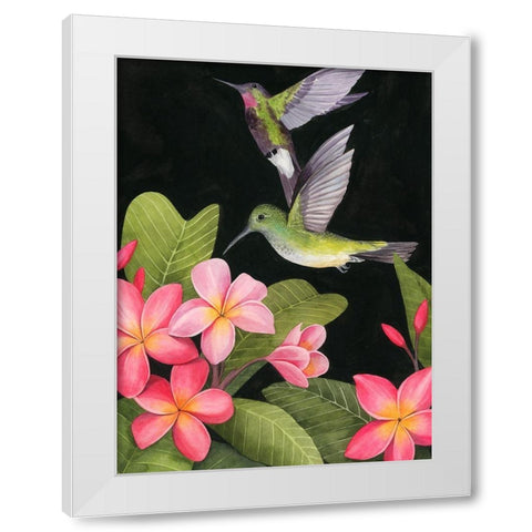 In the Plumeria II White Modern Wood Framed Art Print by Popp, Grace