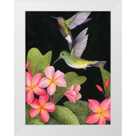 In the Plumeria II White Modern Wood Framed Art Print by Popp, Grace