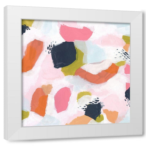 Confetti Currents II White Modern Wood Framed Art Print by Vess, June Erica