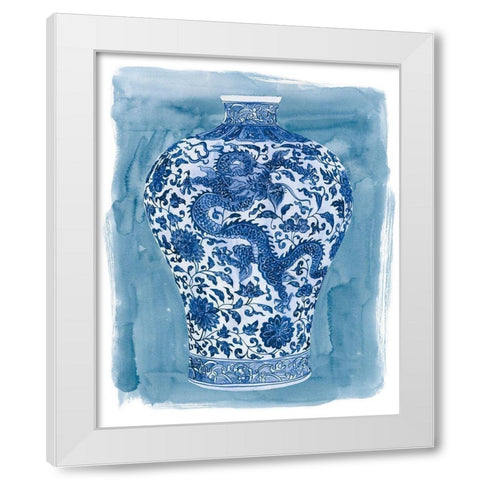 Ming Vase II White Modern Wood Framed Art Print by Wang, Melissa