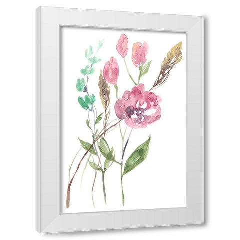 Late Season Bouquet II White Modern Wood Framed Art Print by Goldberger, Jennifer