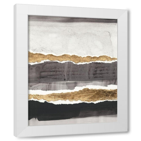 Greystone I White Modern Wood Framed Art Print by Vanna Lam