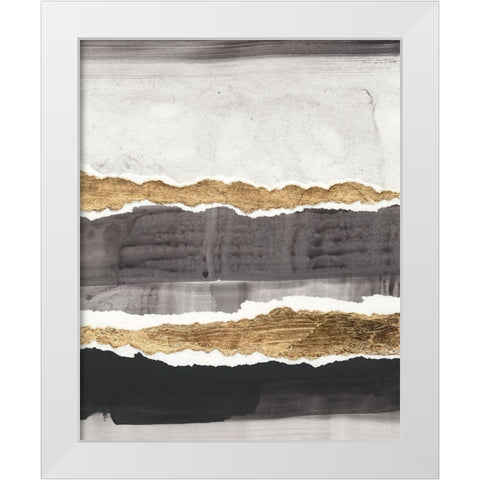 Greystone I White Modern Wood Framed Art Print by Vanna Lam