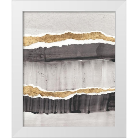 Greystone II White Modern Wood Framed Art Print by Vanna Lam