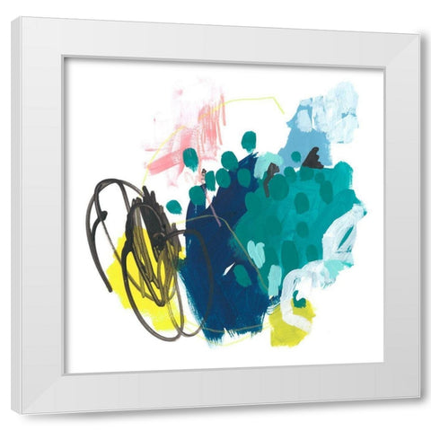 Chromatic Sketch IV White Modern Wood Framed Art Print by Vess, June Erica