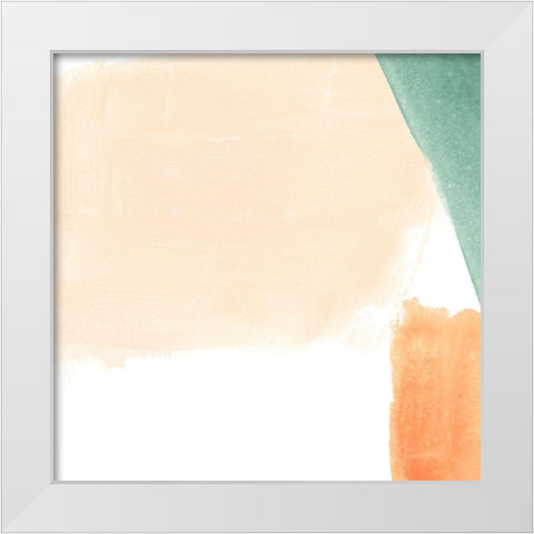 Color Swatch I White Modern Wood Framed Art Print by Vess, June Erica