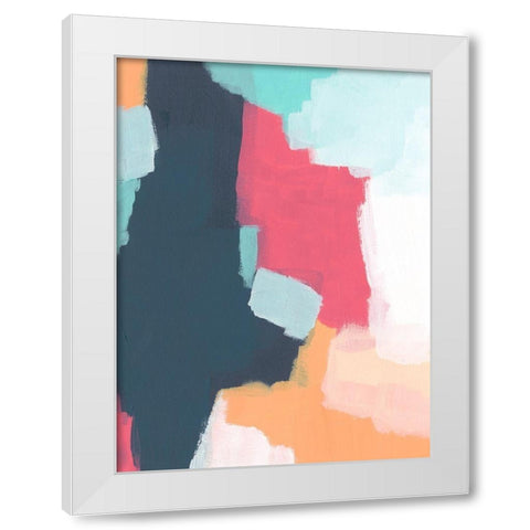Sychronicity I White Modern Wood Framed Art Print by Vess, June Erica