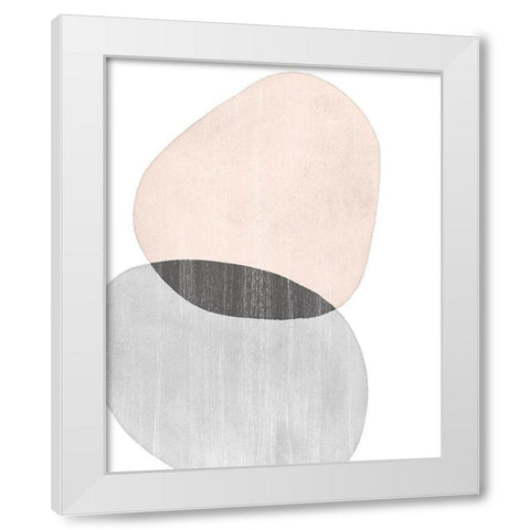 Shifting Spheres I White Modern Wood Framed Art Print by Popp, Grace