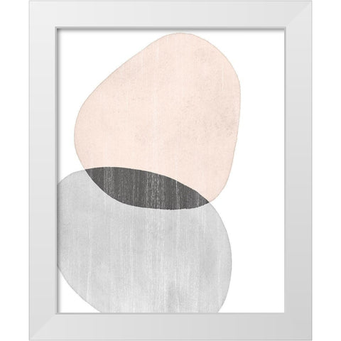 Shifting Spheres I White Modern Wood Framed Art Print by Popp, Grace