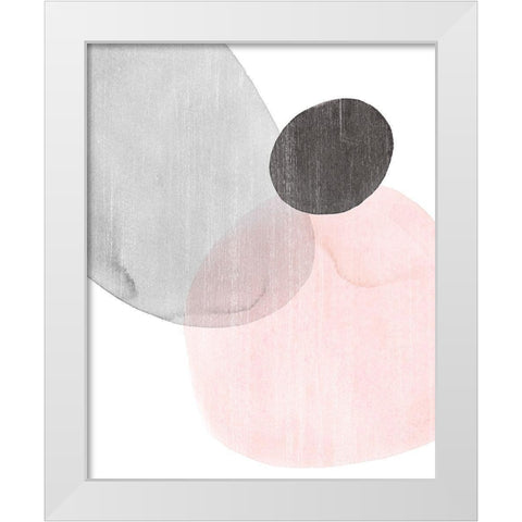 Shifting Spheres III White Modern Wood Framed Art Print by Popp, Grace