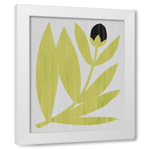 Flower Cutting II White Modern Wood Framed Art Print by Popp, Grace