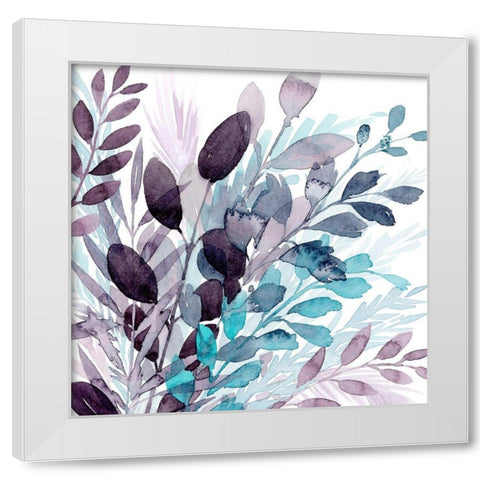 Crystallized Flora I White Modern Wood Framed Art Print by Popp, Grace