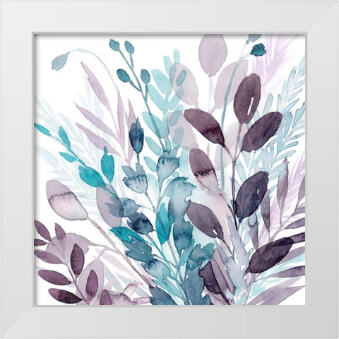 Crystallized Flora II White Modern Wood Framed Art Print by Popp, Grace