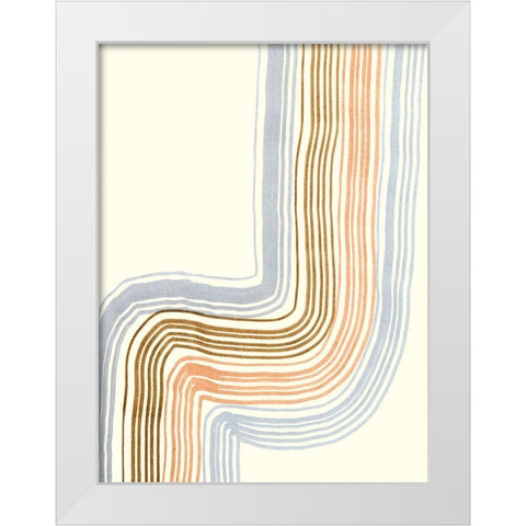 Imperfect Lines I White Modern Wood Framed Art Print by Ludwig, Alicia