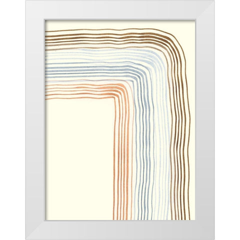 Imperfect Lines II White Modern Wood Framed Art Print by Ludwig, Alicia