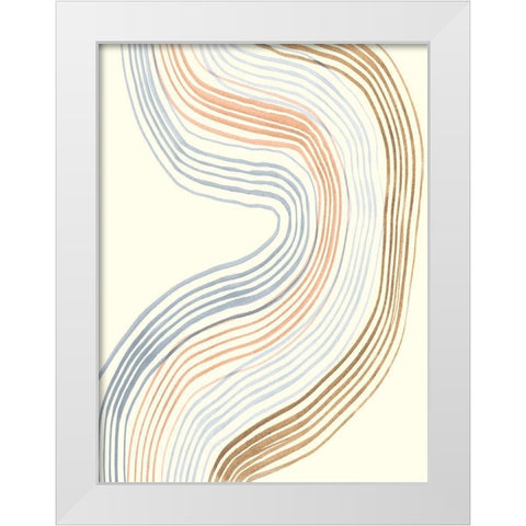 Imperfect Lines III White Modern Wood Framed Art Print by Ludwig, Alicia