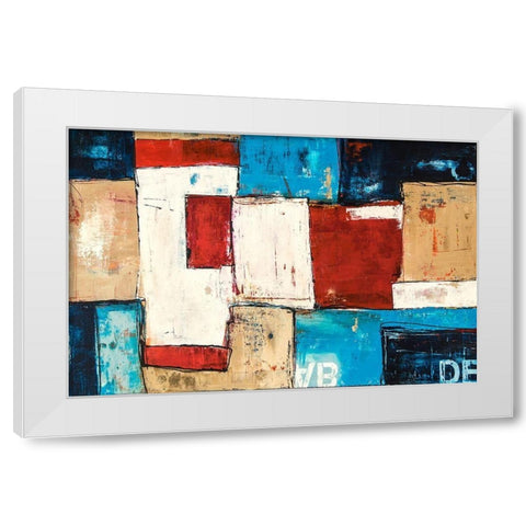 Patterns White Modern Wood Framed Art Print by Ashley, Erin