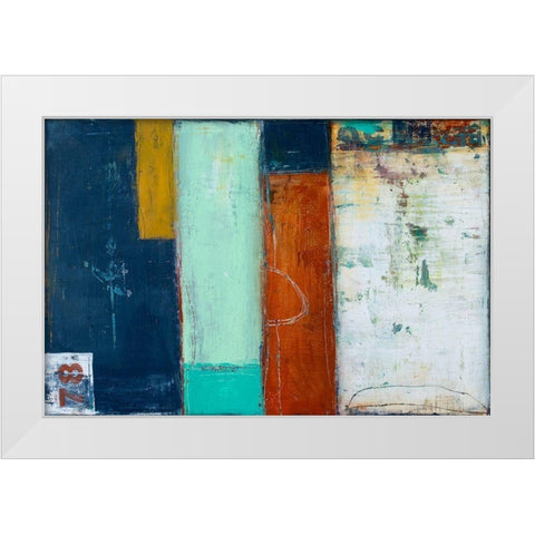 Booby Trap White Modern Wood Framed Art Print by Ashley, Erin