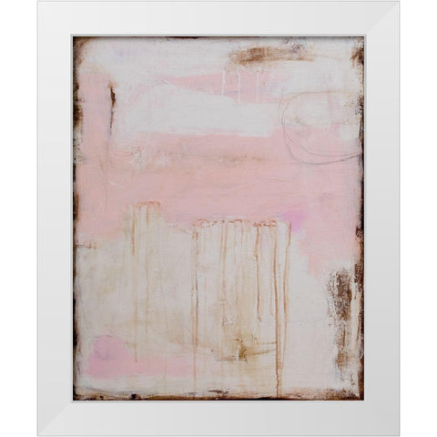 Soft Sounds White Modern Wood Framed Art Print by Ashley, Erin