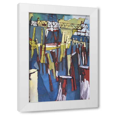 Maine Sails Portland II White Modern Wood Framed Art Print by Ferrell, Erin McGee