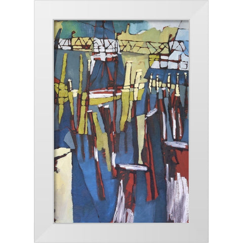 Maine Sails Portland II White Modern Wood Framed Art Print by Ferrell, Erin McGee