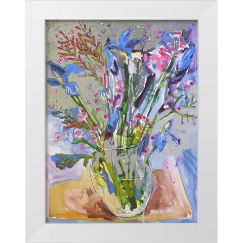 Maine Spring Flowers II White Modern Wood Framed Art Print by Ferrell, Erin McGee