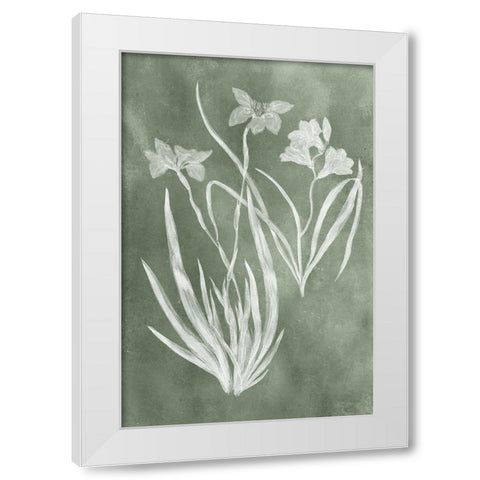 Sage Impressions VI White Modern Wood Framed Art Print by Vision Studio