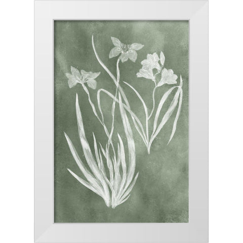 Sage Impressions VI White Modern Wood Framed Art Print by Vision Studio