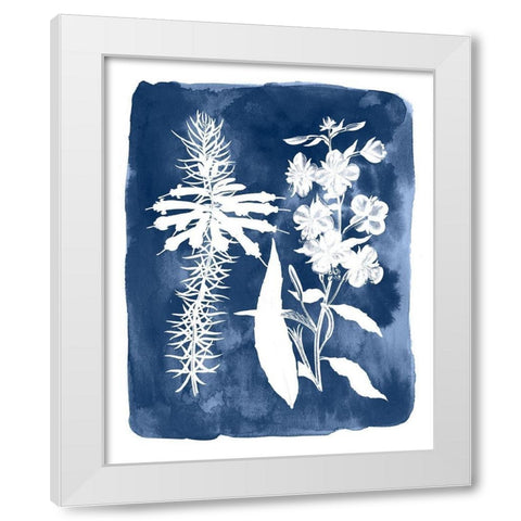 Botanical Inverse I White Modern Wood Framed Art Print by Vision Studio