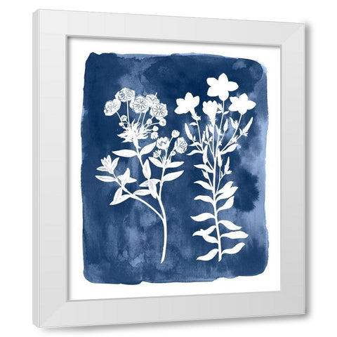 Botanical Inverse II White Modern Wood Framed Art Print by Vision Studio