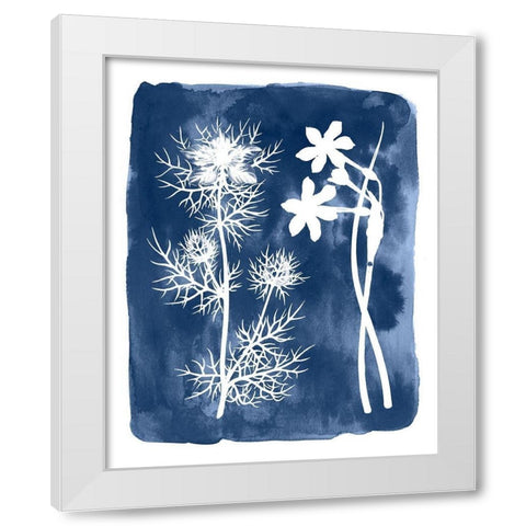 Botanical Inverse III White Modern Wood Framed Art Print by Vision Studio