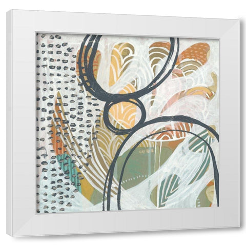 Interval I White Modern Wood Framed Art Print by Zarris, Chariklia