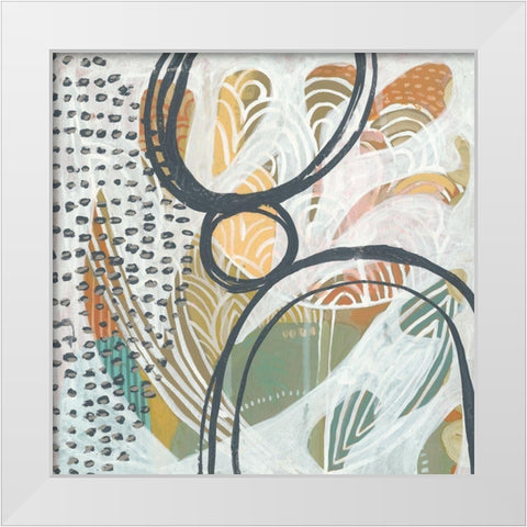 Interval I White Modern Wood Framed Art Print by Zarris, Chariklia